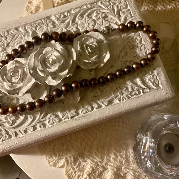 Authentic brown south sea pearl necklace - Picture 5 of 9